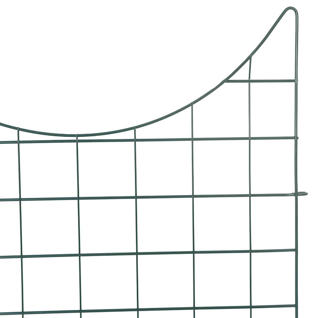 Pond Fence Set 8 pcs Green 50 x 80 cm Steel