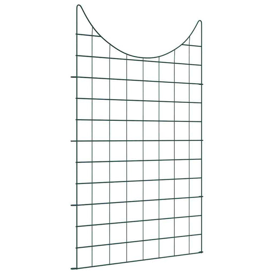 Pond Fence Set 8 pcs Green 50 x 80 cm Steel