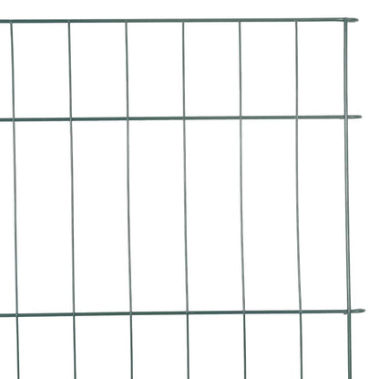 Pond Fence Set 8 pcs Green 50 x 80 cm Steel