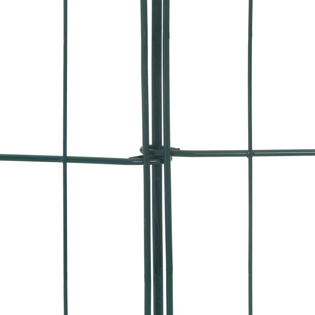 Pond Fence Set 8 pcs Green 50 x 80 cm Steel
