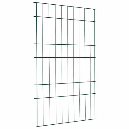 Pond Fence Set 8 pcs Green 50 x 80 cm Steel