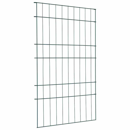 Pond Fence Set 8 pcs Green 50 x 80 cm Steel