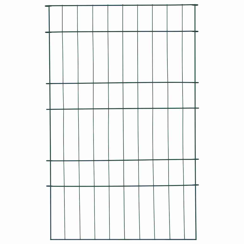 Pond Fence Set 8 pcs Green 50 x 80 cm Steel