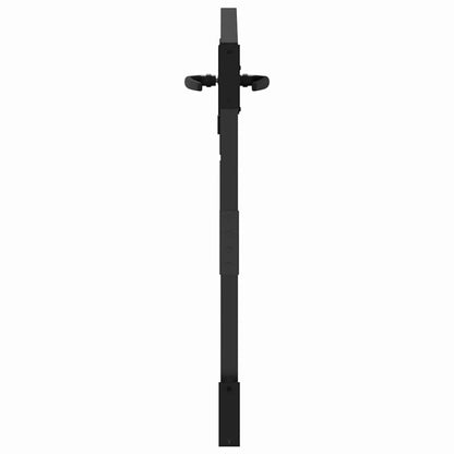 Garden Gate with Lock Black 100 x 100 cm Powder-coated steel