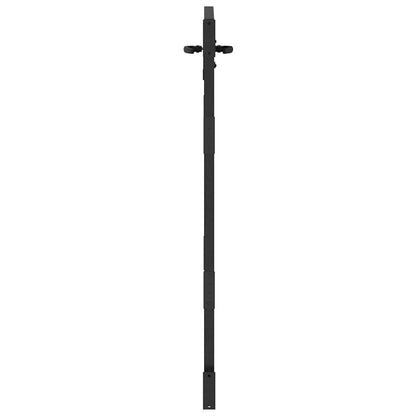 Garden Gate with Lock Black 100 x 125 cm Powder-coated steel