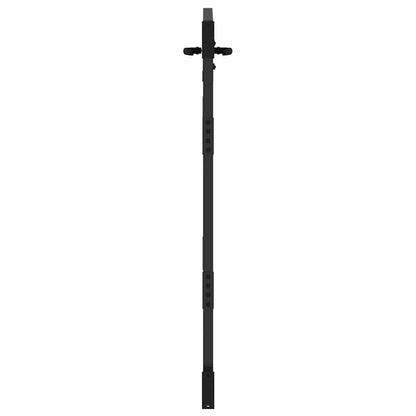 Garden Gate with Lock Black 105 x 125 cm Powder-coated steel