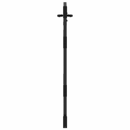 Garden Gate with Lock Black 105 x 125 cm Powder-coated steel