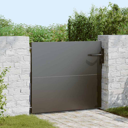 Garden Gate Black 105 x 100 cm Powder-coated steel