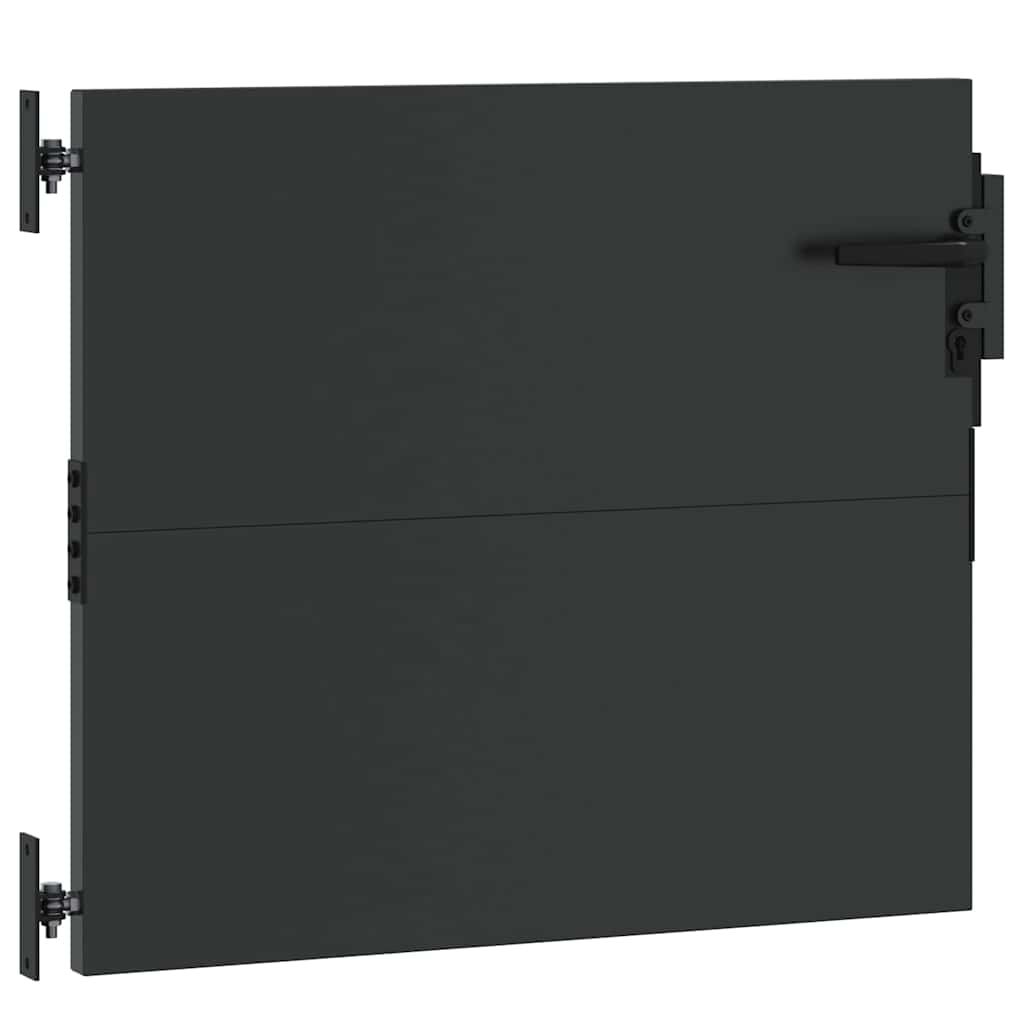 Garden Gate Black 105 x 100 cm Powder-coated steel