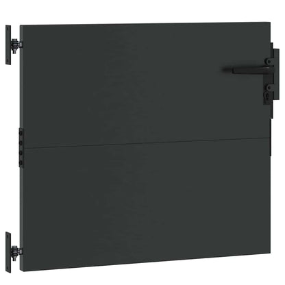 Garden Gate Black 105 x 100 cm Powder-coated steel