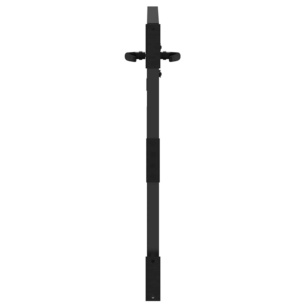 Garden Gate Black 105 x 100 cm Powder-coated steel