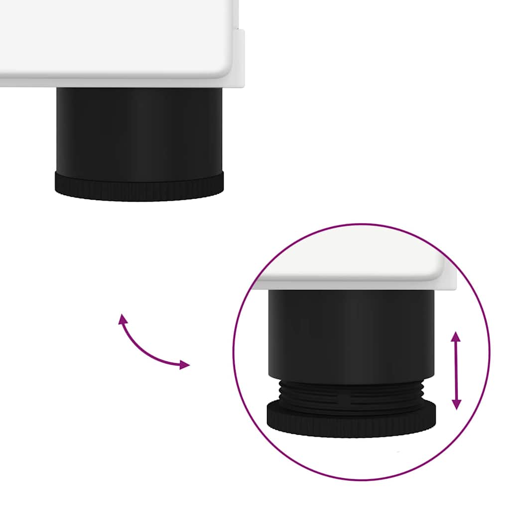 Bathroom Furniture Set Wall-mounted 2 pcs White Engineered wood