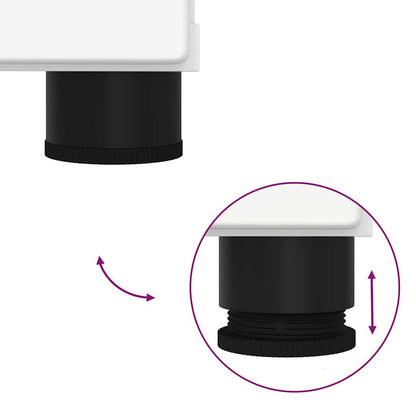 Bathroom Furniture Set Wall-mounted 2 pcs White Engineered wood