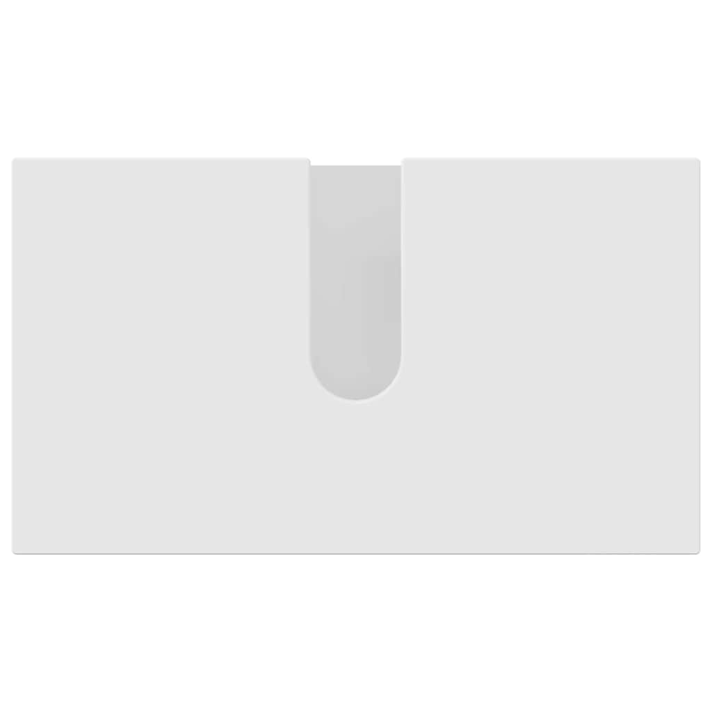 Bathroom Furniture Set Wall-mounted 2 pcs White Engineered wood