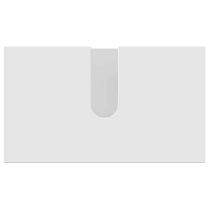 Bathroom Furniture Set Wall-mounted 2 pcs White Engineered wood