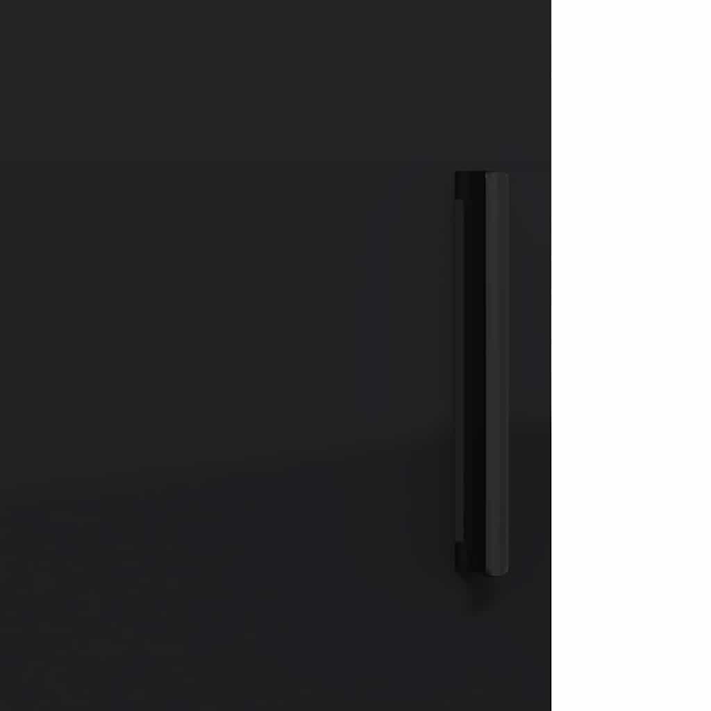 Bathroom Furniture Set Wall-mounted 3 pcs Black 61 x 35 x 64 cm