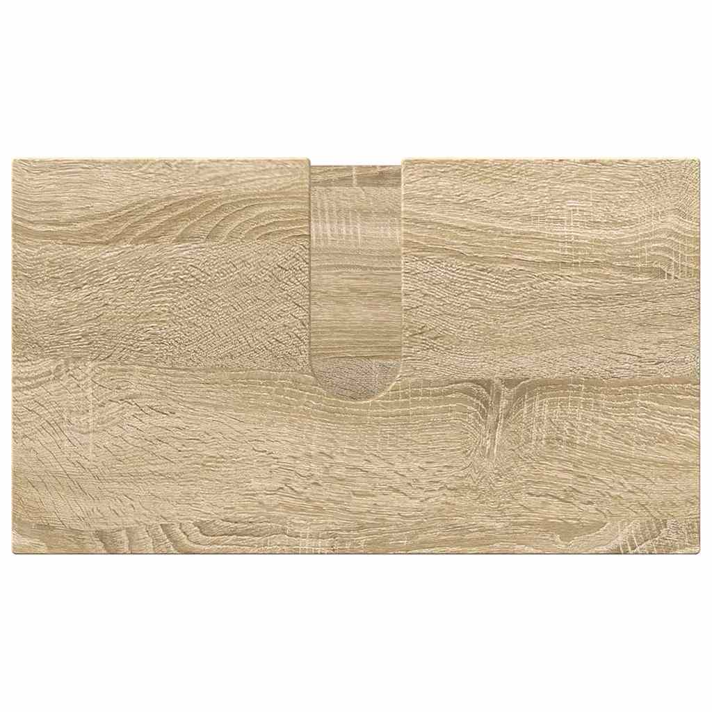 Bathroom Furniture Set 3 pcs Sonoma oak 61 x 35 x 64 cm