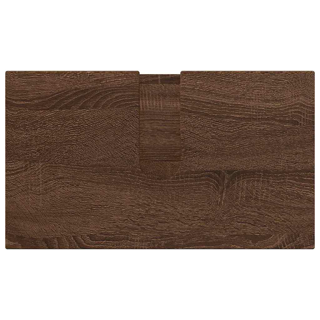 Bathroom Furniture Set 3 pcs Brown oak 61 x 35 x 64 cm