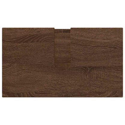 Bathroom Furniture Set 3 pcs Brown oak 61 x 35 x 64 cm
