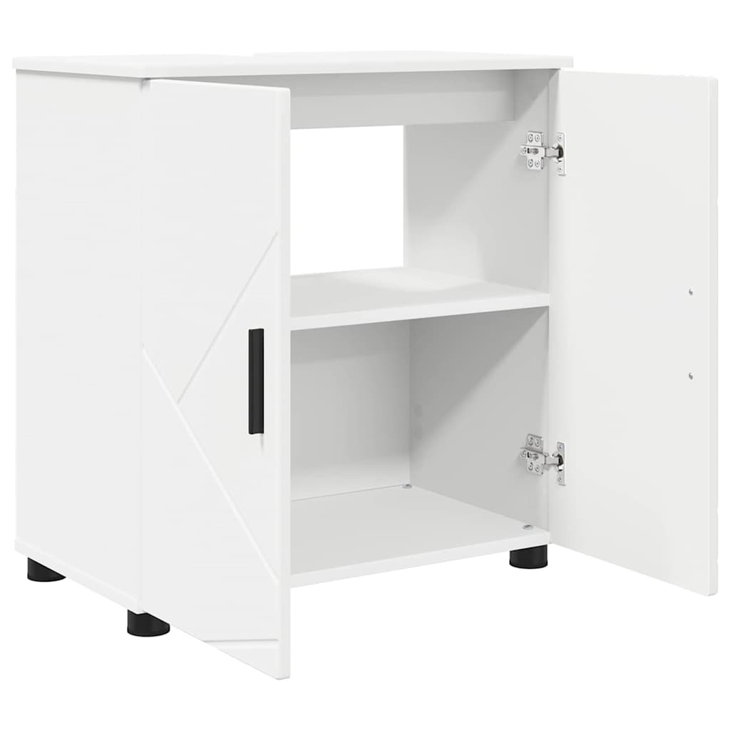 Bathroom Furniture Set with Drawer 3 pcs White 61 x 35 x 64 cm