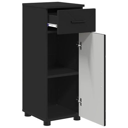 Bathroom Furniture Set with Drawer 3 pcs Black 61 x 35 x 64 cm