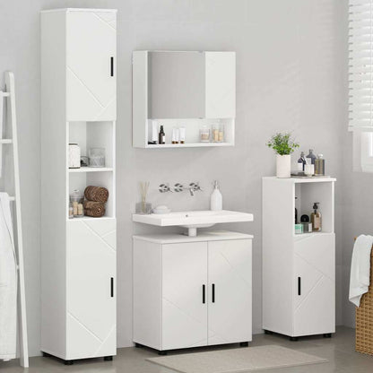 Bathroom Furniture Set Wall-mounted 4 pcs White 61 x 35 x 64 cm