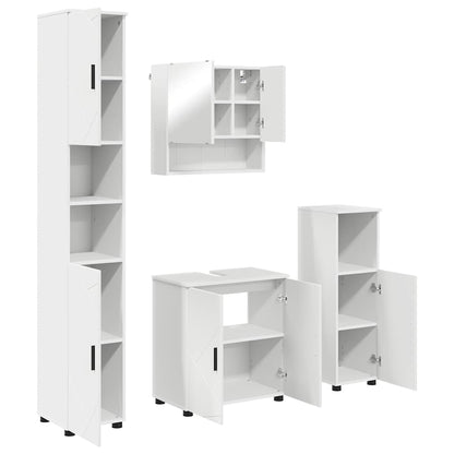 Bathroom Furniture Set Wall-mounted 4 pcs White 61 x 35 x 64 cm