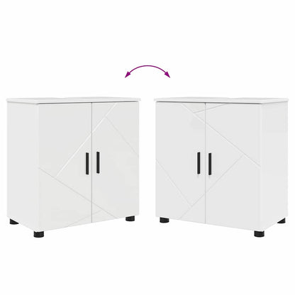 Bathroom Furniture Set 4 pcs High gloss white 61 x 35 x 64 cm