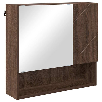 Bathroom Furniture Set 4 pcs Brown oak 61 x 35 x 64 cm