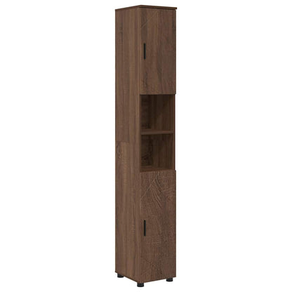 Bathroom Furniture Set 4 pcs Brown oak 61 x 35 x 64 cm