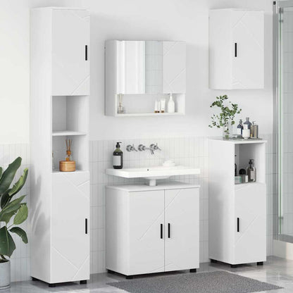 Bathroom Furniture Set Wall-mounted 5 pcs White 61 x 35 x 64 cm