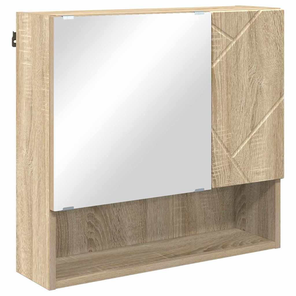 Bathroom Furniture Set 5 pcs Sonoma oak 61 x 35 x 64 cm
