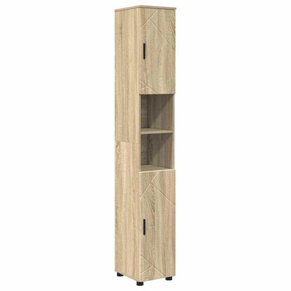 Bathroom Furniture Set 5 pcs Sonoma oak 61 x 35 x 64 cm