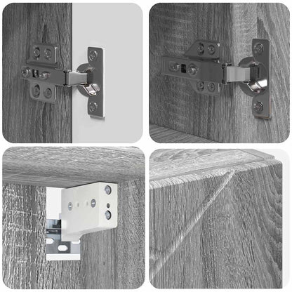 Bathroom Furniture Set 5 pcs Grey sonoma 61 x 35 x 64 cm