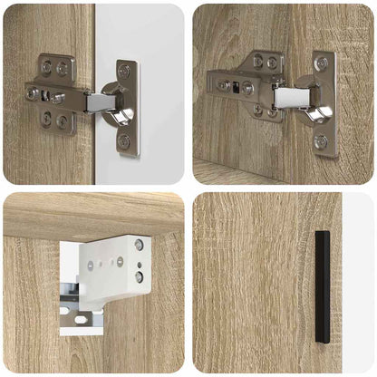 Bathroom Furniture Set 5 pcs Sonoma oak 61 x 35 x 64 cm