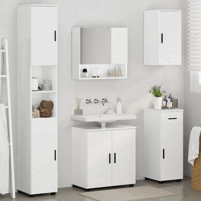 Bathroom Furniture Set 5 pcs High gloss white 61 x 35 x 64 cm