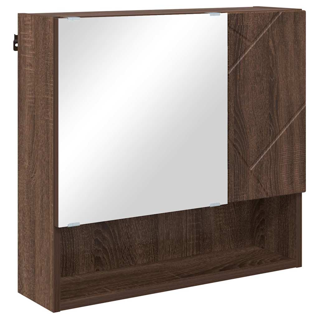 Bathroom Furniture Set 5 pcs Brown oak 61 x 35 x 64 cm