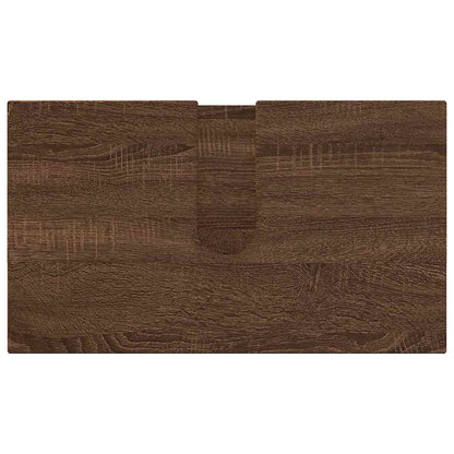 Bathroom Furniture Set 5 pcs Brown oak 61 x 35 x 64 cm