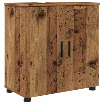 Bathroom Furniture Set with Door 5 pcs Old wood 61 x 35 x 64 cm