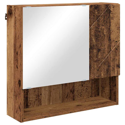 Bathroom Furniture Set with Door 5 pcs Old wood 61 x 35 x 64 cm