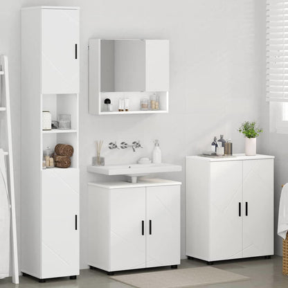 Bathroom Furniture Set Wall-mounted 4 pcs White 61 x 35 x 64 cm