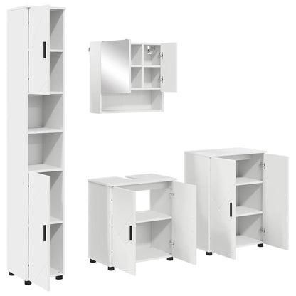 Bathroom Furniture Set Wall-mounted 4 pcs White 61 x 35 x 64 cm