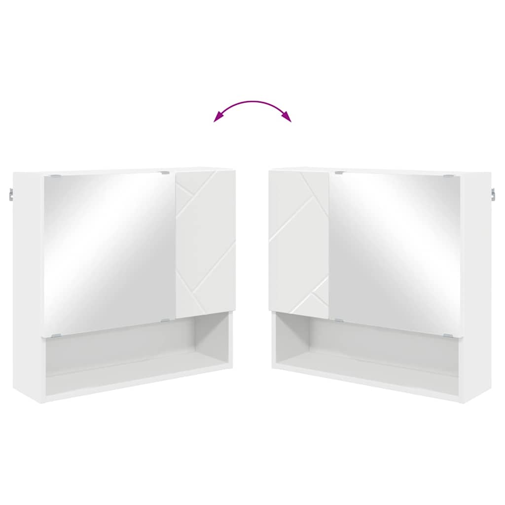 Bathroom Furniture Set Wall-mounted 4 pcs White 61 x 35 x 64 cm
