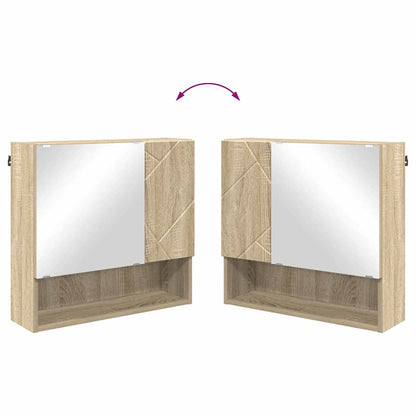 Bathroom Furniture Set 4 pcs Sonoma oak 61 x 35 x 64 cm