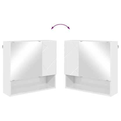 Bathroom Furniture Set 4 pcs High gloss white 61 x 35 x 64 cm