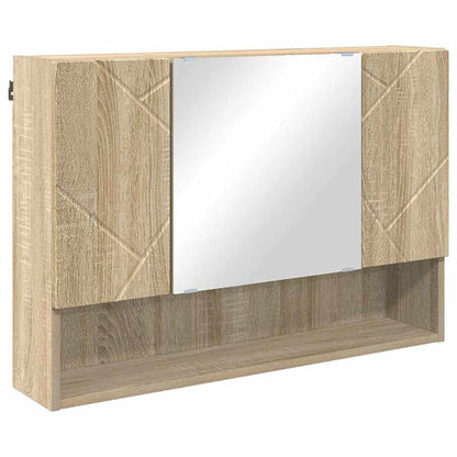 Bathroom Furniture Set 2 pcs Sonoma oak 76.5 x 35 x 64 cm
