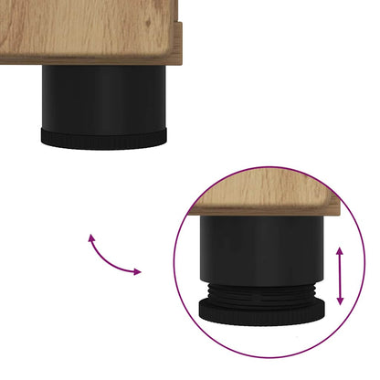 Bathroom Furniture Set 2 pcs Artisan oak 76.5 x 35 x 64 cm