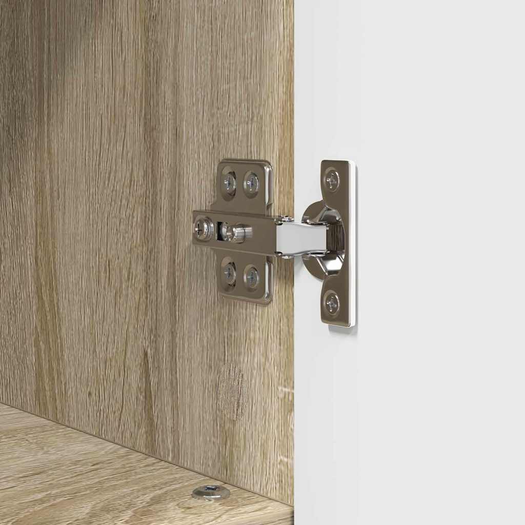 Bathroom Furniture Set 3 pcs Sonoma oak 76.5 x 35 x 64 cm