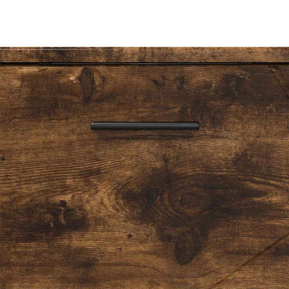 Bathroom Furniture Set 3 pcs Smoked oak Engineered wood