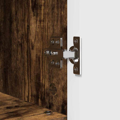 Bathroom Furniture Set 3 pcs Smoked oak Engineered wood